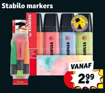 Kruidvat Stabilo markers aanbieding