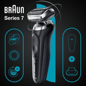 Bol.com Braun series 7 71-n1200s - elektrisch scheerapparaat - met precisietrimmer - zwart aanbieding