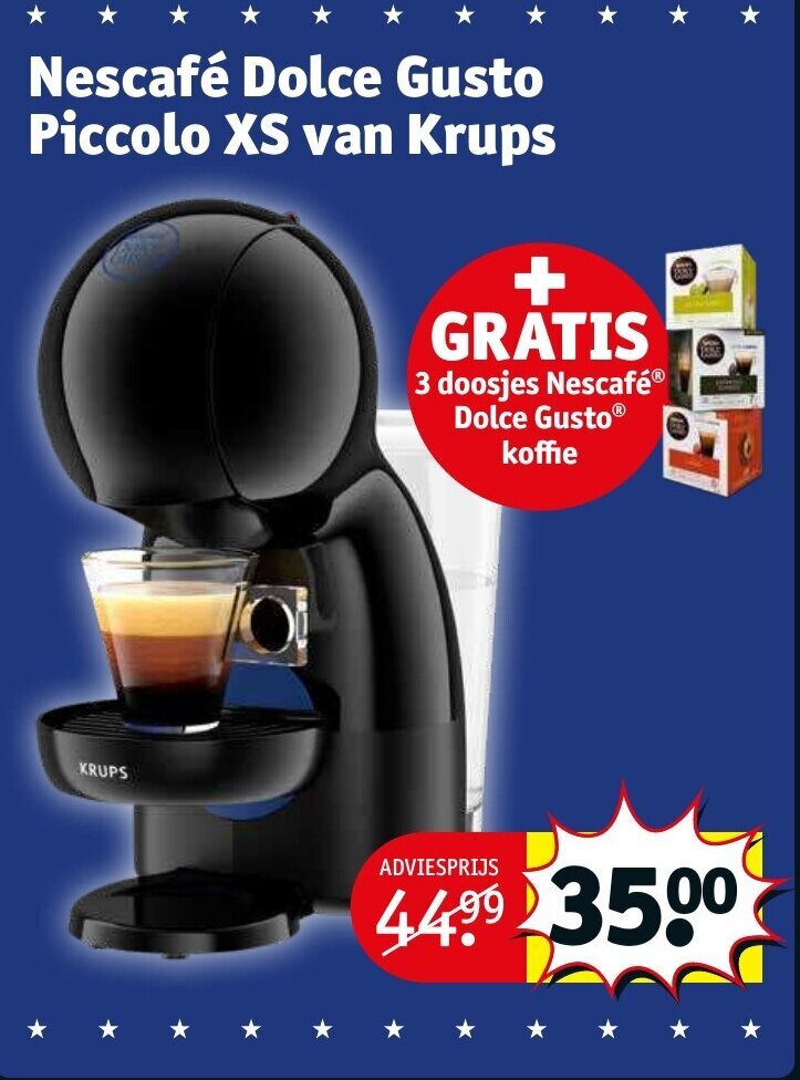 Nescafe Dolce Gusto Piccolo XS van Krups aanbieding bij Kruidvat