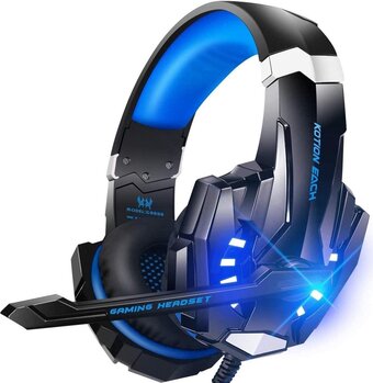 Bol.com Kotion each g9000 gaming headset - ps4, laptops - zwart/blauw aanbieding