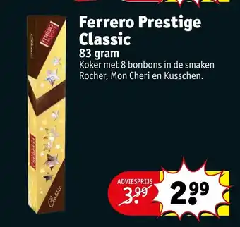 Kruidvat Ferrero Prestige Classic 83 gram aanbieding