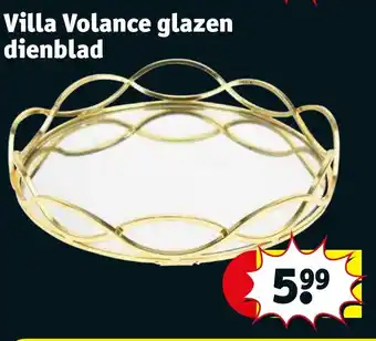 Kruidvat Villa Volance glazen dienblad aanbieding