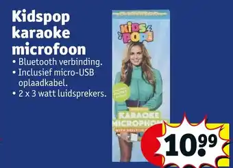 Kruidvat Kidspop karaoke microfoon aanbieding