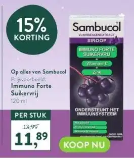 Holland & Barrett Op alles van sambucol aanbieding