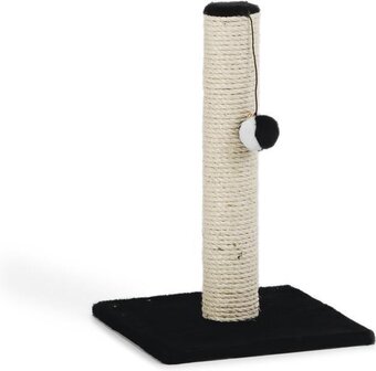 Bol.com Beeztees gina - krabpaal - zwart - mini - 30x30x45 cm aanbieding