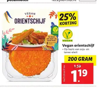 Lidl Vegan orientschijf 200 gram aanbieding