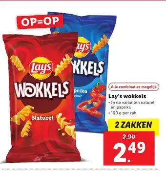 Lidl Lay's wokkels aanbieding