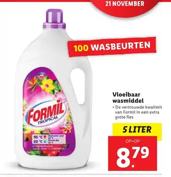 Lidl Vloeibaar wasmiddel 5 liter aanbieding