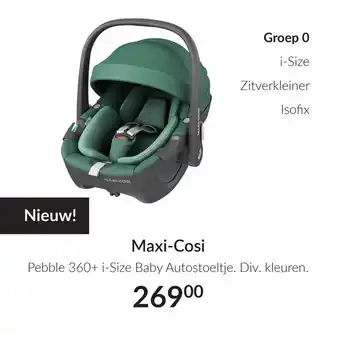 Babypark Maxi-Cosi Pebble 360+ i-Size Baby Autostoeltje aanbieding