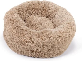 Bol.com Beeztees yali - hondenmand - pluche - beige - diam. 60 cm aanbieding