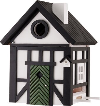 Bol.com Wildlife garden vogelhuisje & voederhuis - zwart/wit aanbieding