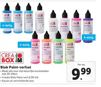 Lidl Blob Paint-verfset aanbieding