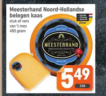 Dagwinkel Meesterhand noord-hollandse belegen kaas aanbieding