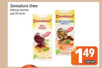 Dagwinkel Zonnatura thee aanbieding