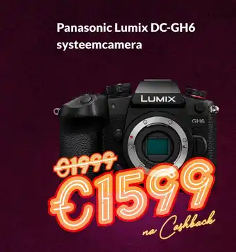 CameraNU Panasonic lumix dc-gh6 systeemcamera aanbieding