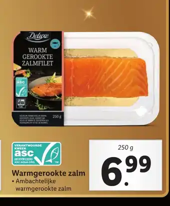 Lidl Warmgerookte zalm 250 gram aanbieding