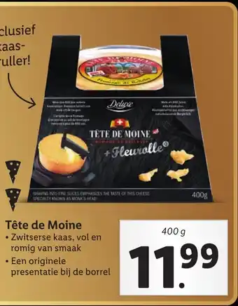 Lidl Tete de Moine 400 gram aanbieding