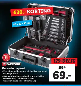 Lidl Gereedschapsset 129-delig aanbieding