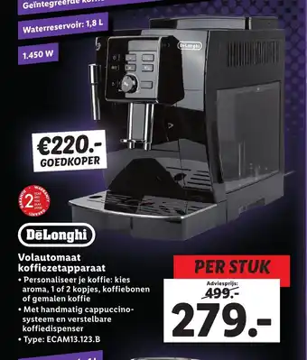 Lidl Volautomaat koffiezetapparat aanbieding