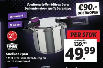 Lidl Snelkookpan aanbieding