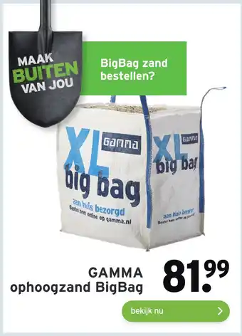 GAMMA GAMMA ophoogzand BigBag aanbieding