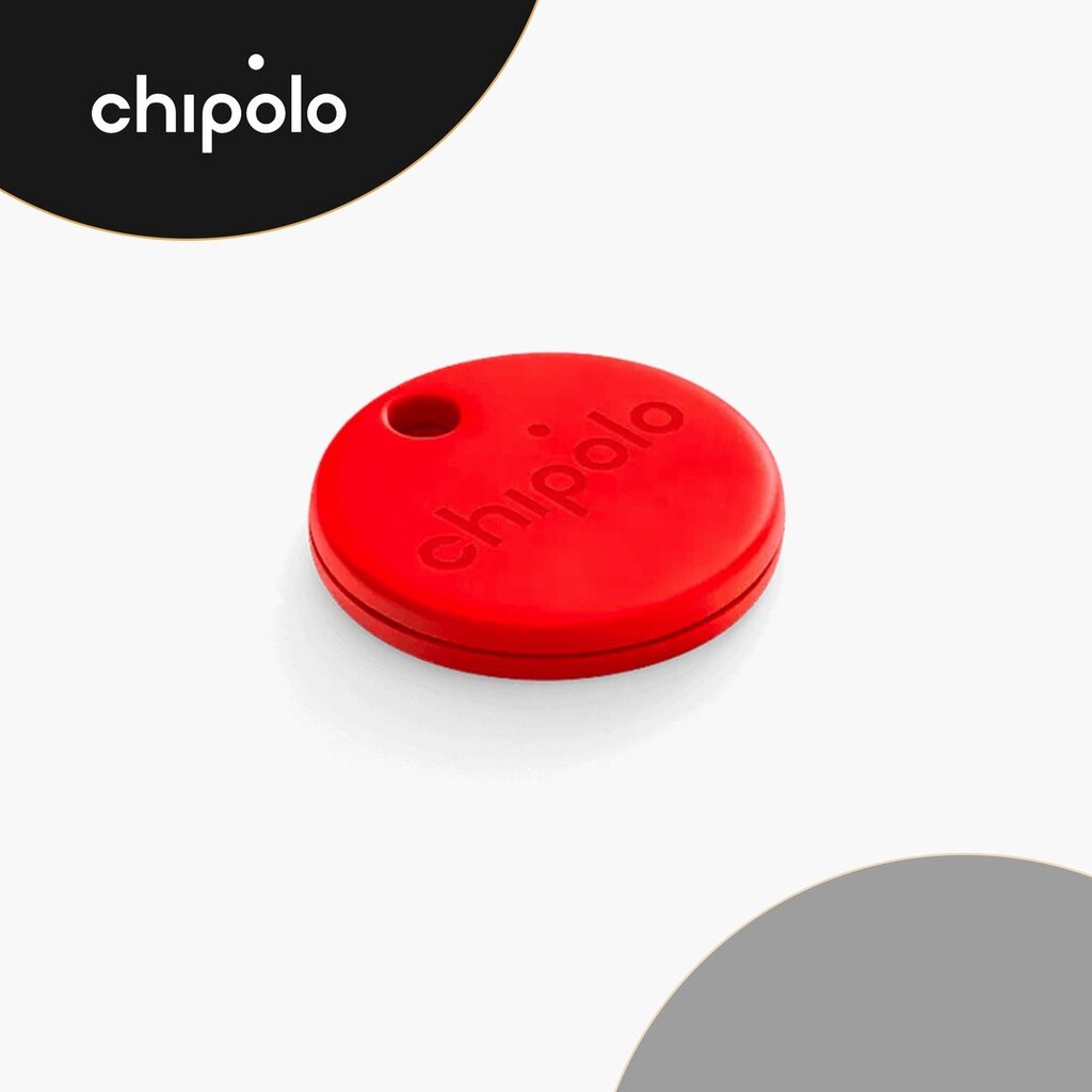 Chipolo one bluetooth gps tracker keyfinder sleutelvinder 1pack rood aanbieding bij