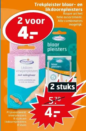 Trekpleister Trekpleister Blaar- en likdoornpleisters 2st aanbieding