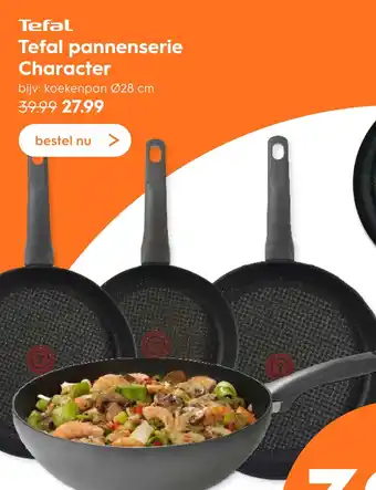 Blokker Tefal pannenserie Character 28 cm aanbieding