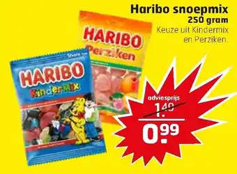 Trekpleister Haribo snoepmix 250g aanbieding