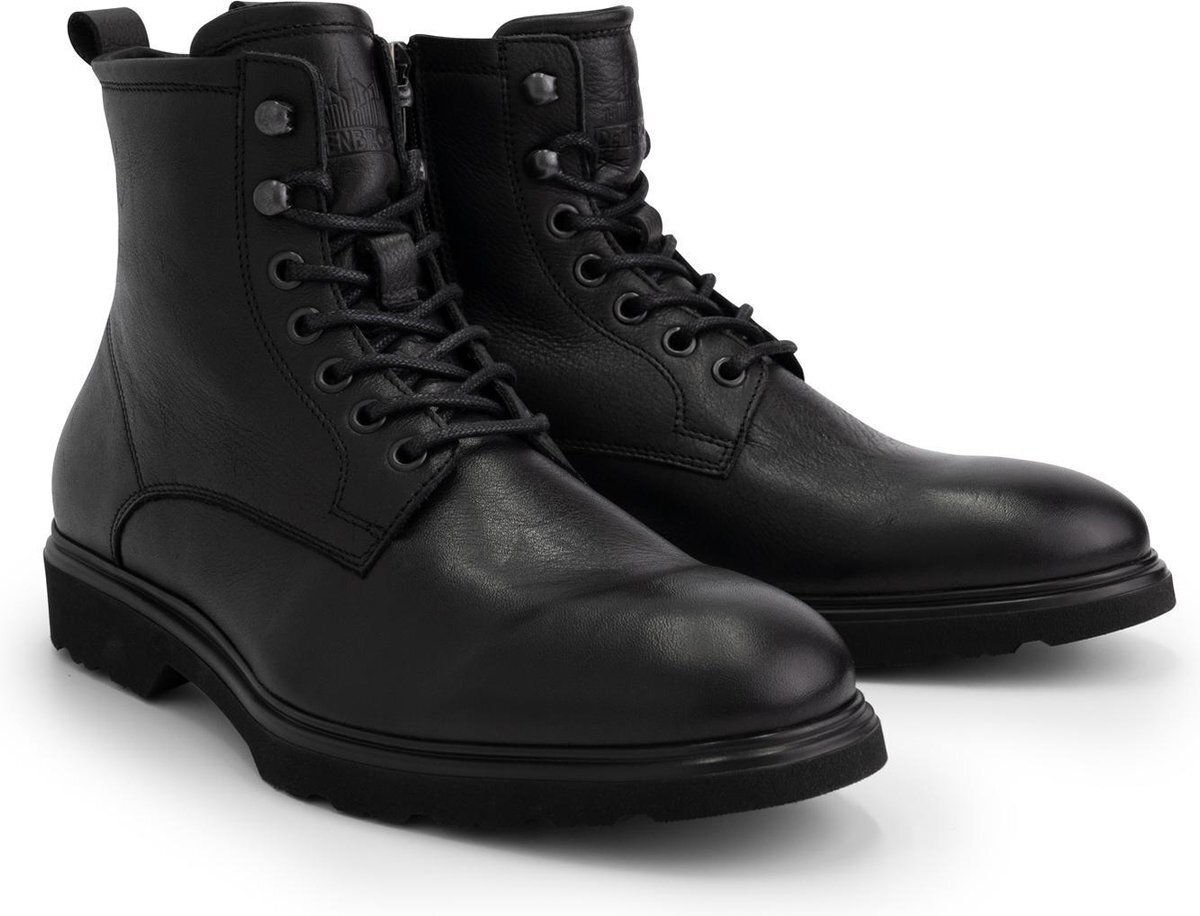 Denbroeck foundry st. hoge heren veterschoenen - gevoerde boots - zwart  leer - maat 40 aanbieding bij Bol.com