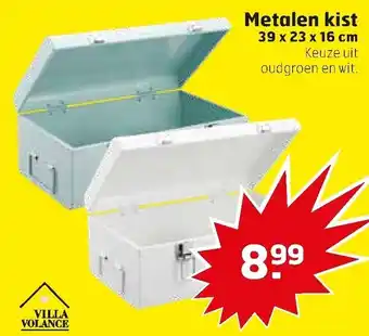 Trekpleister Villa Volance Metalen kist 39*23*16 cm aanbieding