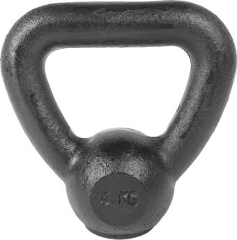 Bol.com Tunturi kettlebell - 4 kg - zwart - incl. gratis fitness app aanbieding