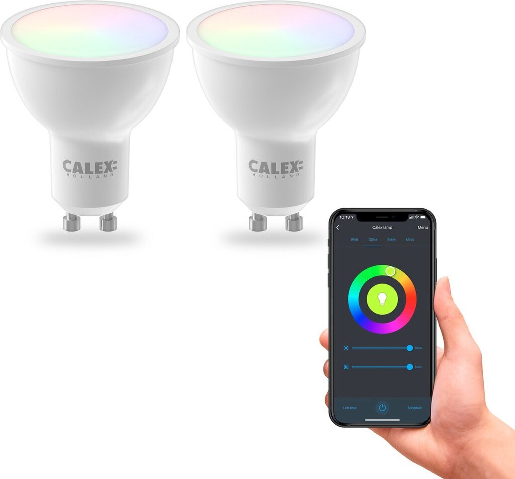 Calex Slimme Lamp Set Van 2 Stuks Wifi Led Verlichting Gu10