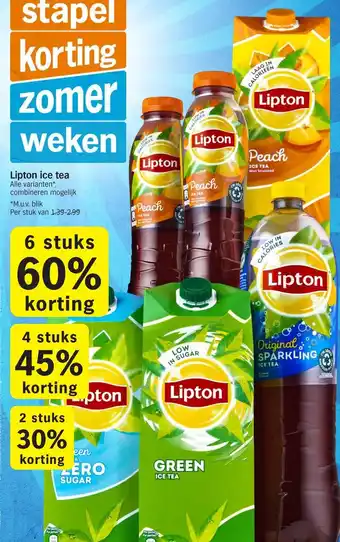 Albert Heijn Lipton ice tea aanbieding