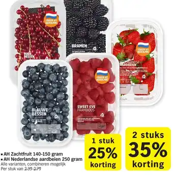 Albert Heijn AH Zachtfruit 140-150 gram aanbieding