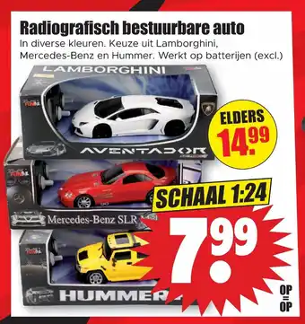 Dirk Radiografisch bestuurbare auto aanbieding