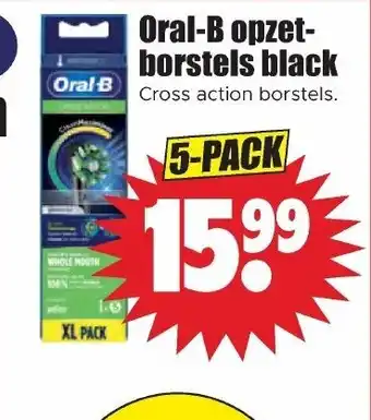 Dirk Oral-b opzetborstels black aanbieding