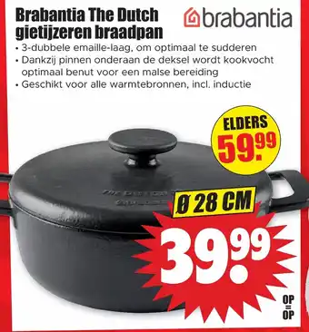 Dirk Brabantia the dutch gietijzeren braadpan aanbieding