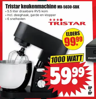 Dirk Tristar keukenmachine MX-5030-SBK aanbieding