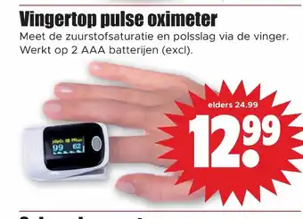 Dirk Vingertop pulse oximeter aanbieding