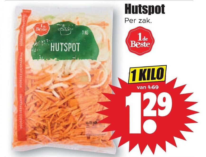 Hutspot 1 kilo aanbieding bij Dirk