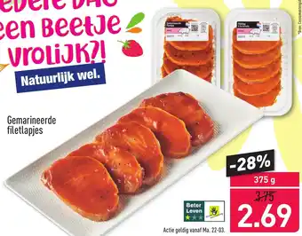 ALDI Gemarineerde filetlapjes 375g aanbieding