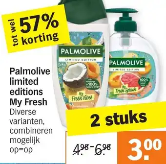 Albert Heijn Palmolive limited editions My Fresh aanbieding