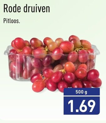 ALDI Rode Druiven 500g aanbieding