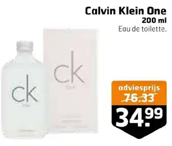 Trekpleister Calvin Klein One 200 ml aanbieding