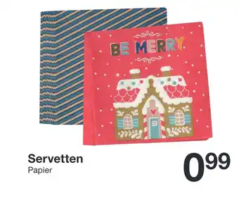 Zeeman Servetten papier aanbieding