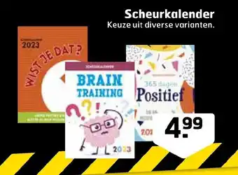 Trekpleister Scheurkalender aanbieding