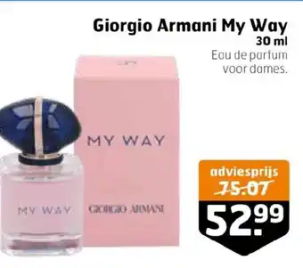 Trekpleister Giorgio Armani My Way 30 ml aanbieding