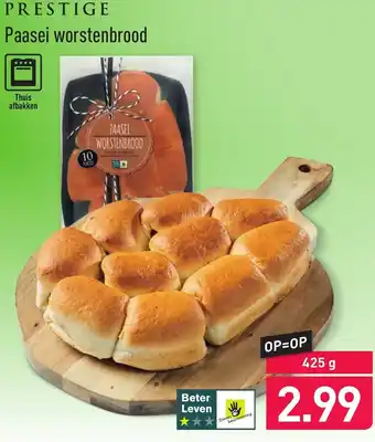 ALDI Prestige Paasei worstenbrood 425g aanbieding