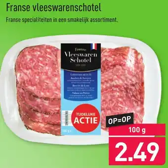 ALDI Franse Vleeswarenschotel 100g aanbieding